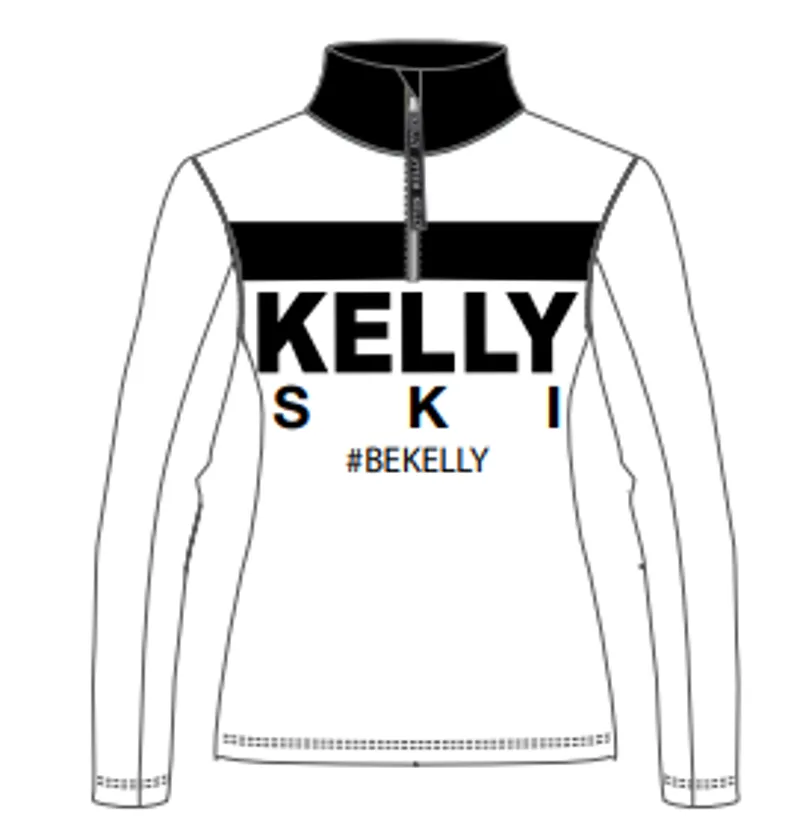 2023 Kelly Romy Womens ski midlayer white/black